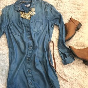 Merona Long Sleeve Denim Dress