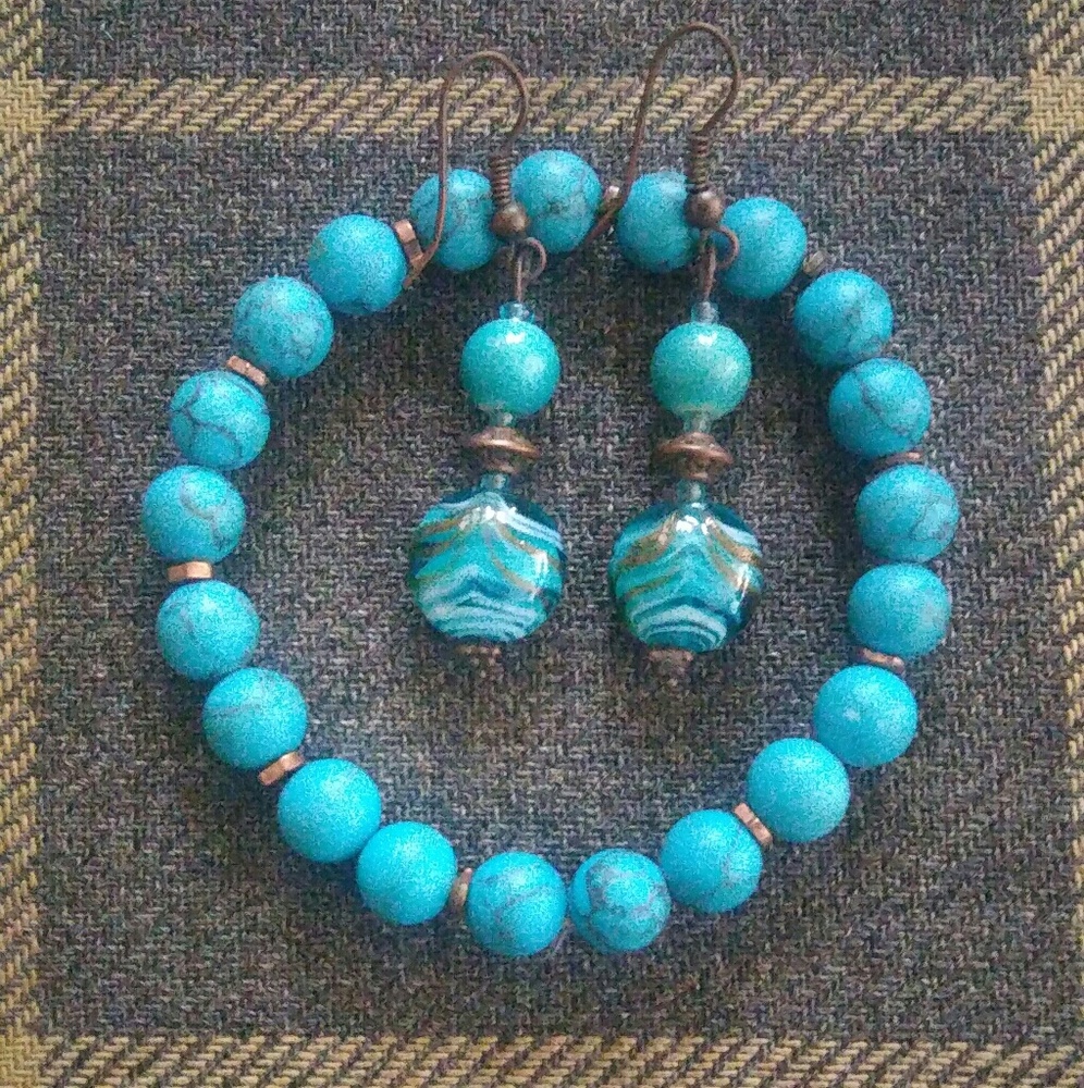 Earrings & bracelet