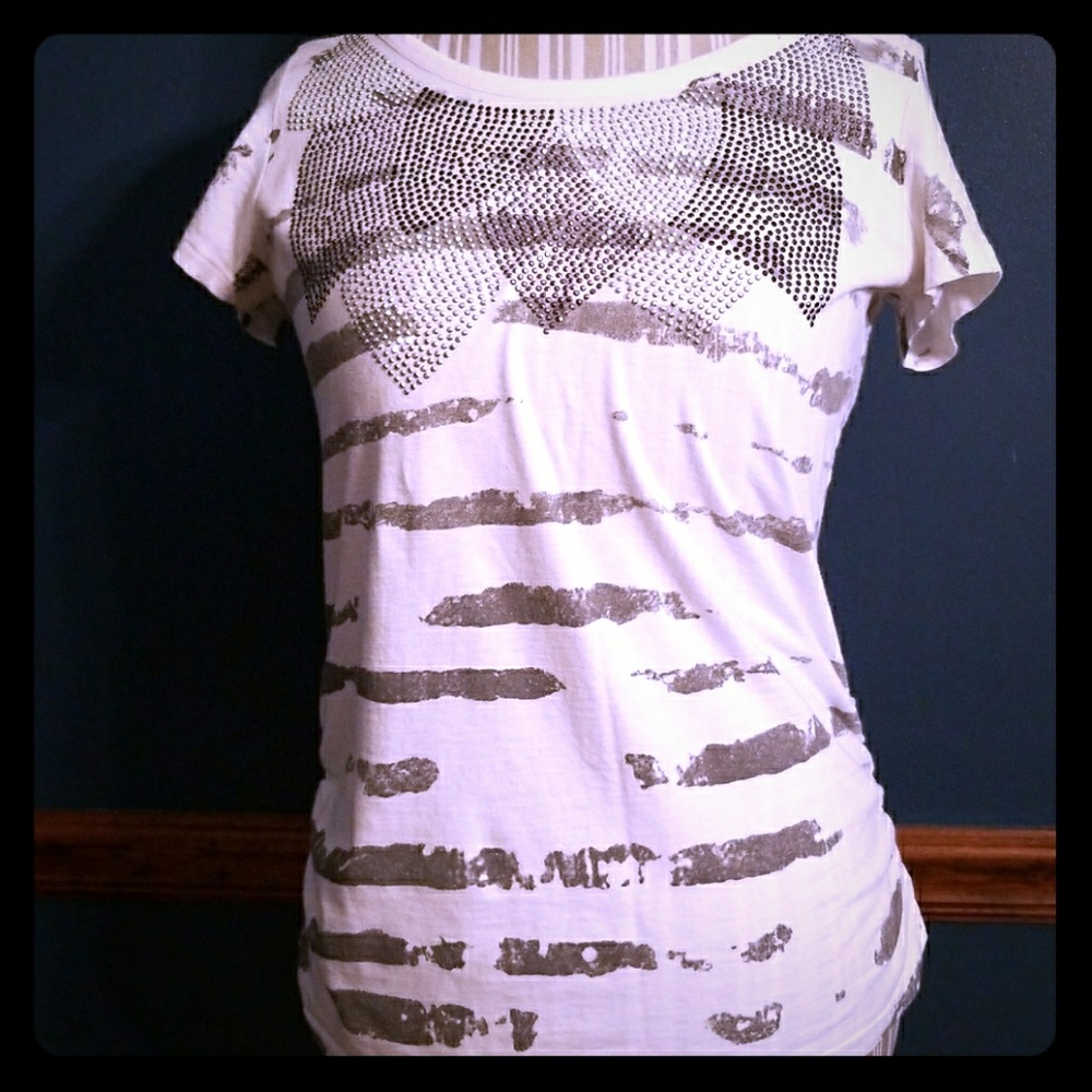 Buckle Top- with multi color stone embellishments