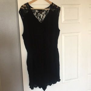 Haute Fox for Forever21 Black Lace Romper