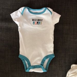 Wild about mommy onesie