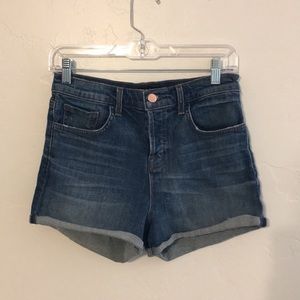 J Brand High Waisted Jean Shorts