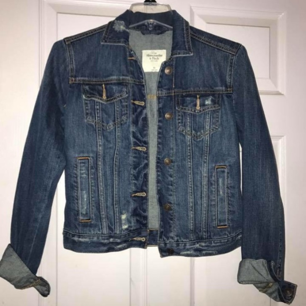 Abercrombie jean jacket XS