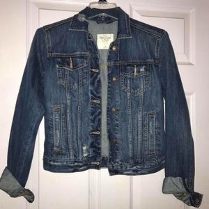 Abercrombie jean jacket XS