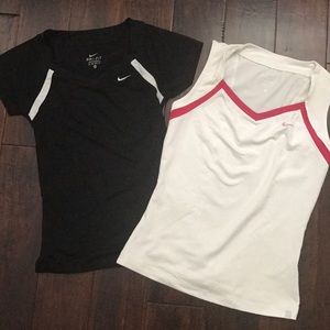 Nike half sleeve and sleeveless shirt