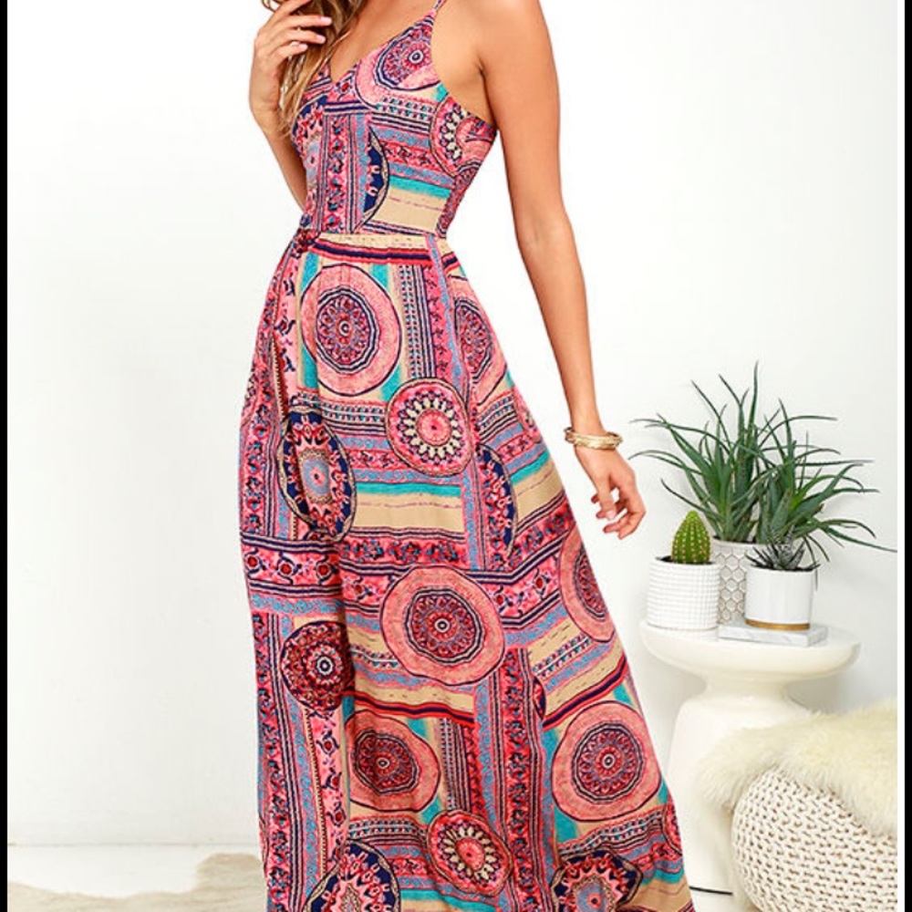 Lulu's Bohemian Maxi dress size small