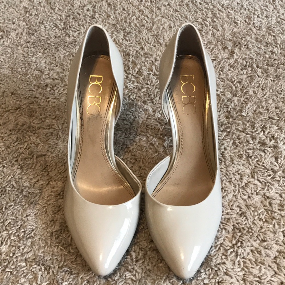 BCNG tan heels size 9