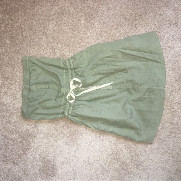 ADORABLE green strapless dress with pockets - Picture 1 of 3