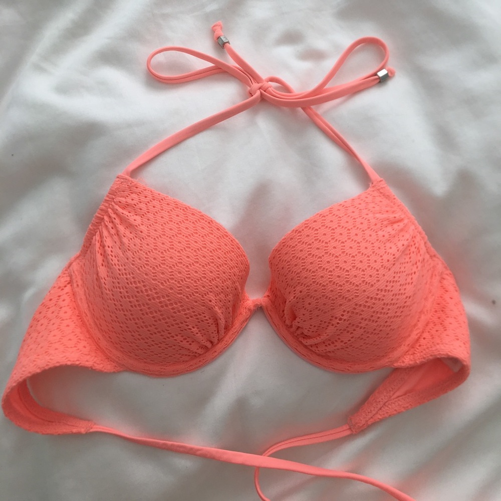 34B CORAL PINK STRING BIKINI (PADDED)