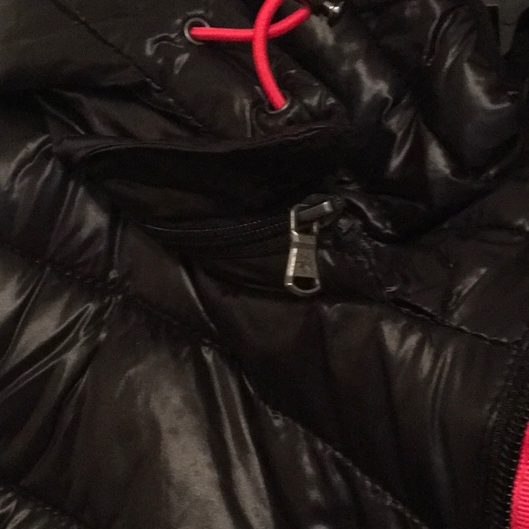 🆕 TekGear black puffer jacket w/zip off hood - Picture 4 of 5