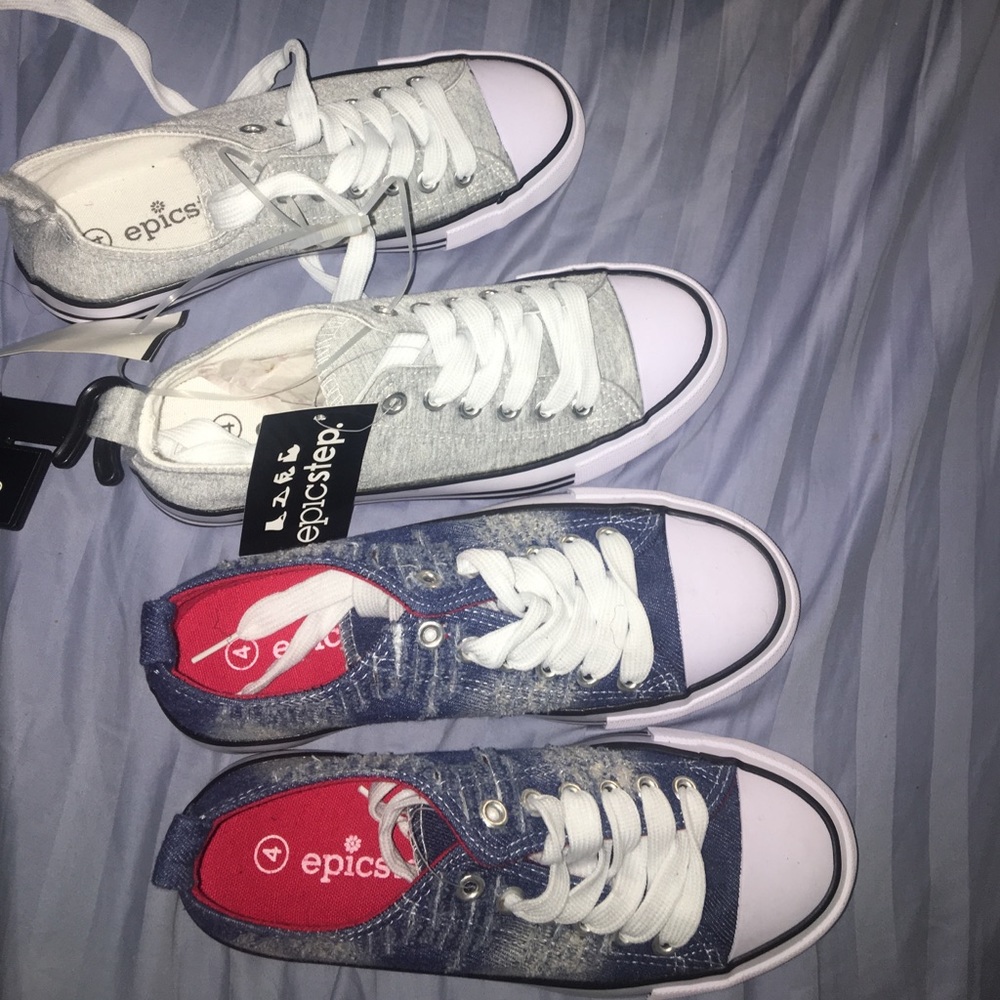 Converse style chucks. Size 4. New with tags.