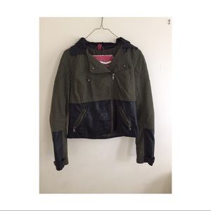 Army Green Leather Jacket