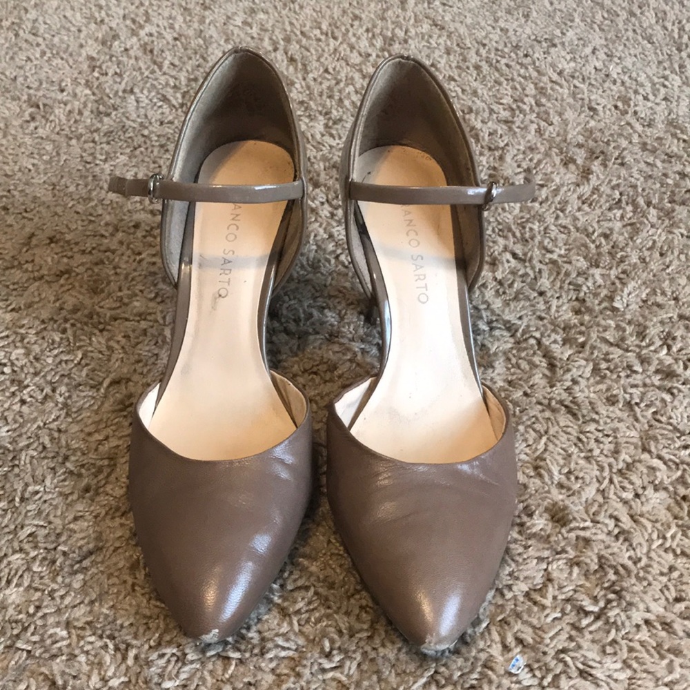 Franco Sarto tan heels size 9
