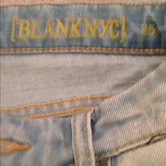Blank NYC Super Distressed Light Wash Skinny Jeans - Picture 4 of 5