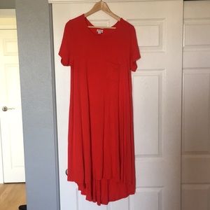 ❤️Bright Red Lularoe Carly Dress