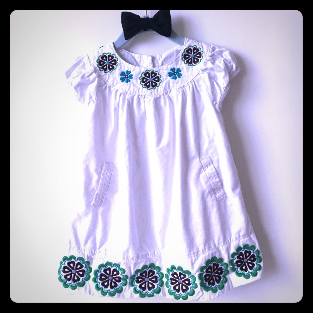Gap kids cap sleeves A Line dress