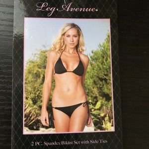 Leg Avenue Spandex 2 pc Bikini Set with Side Ties