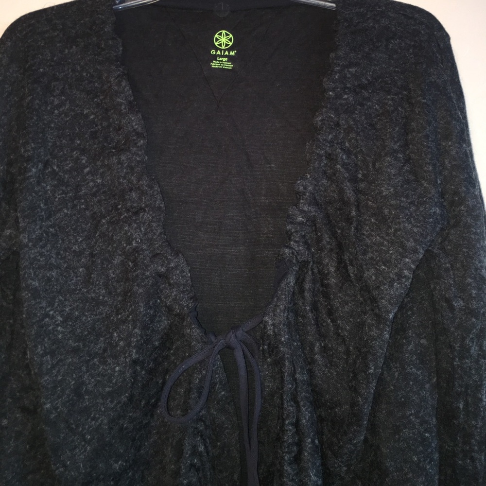 Funky and Fabulous corded Cardigan sweater L