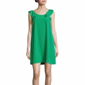 NWOT CeCe Ruffled Dress in Lily Pad Green