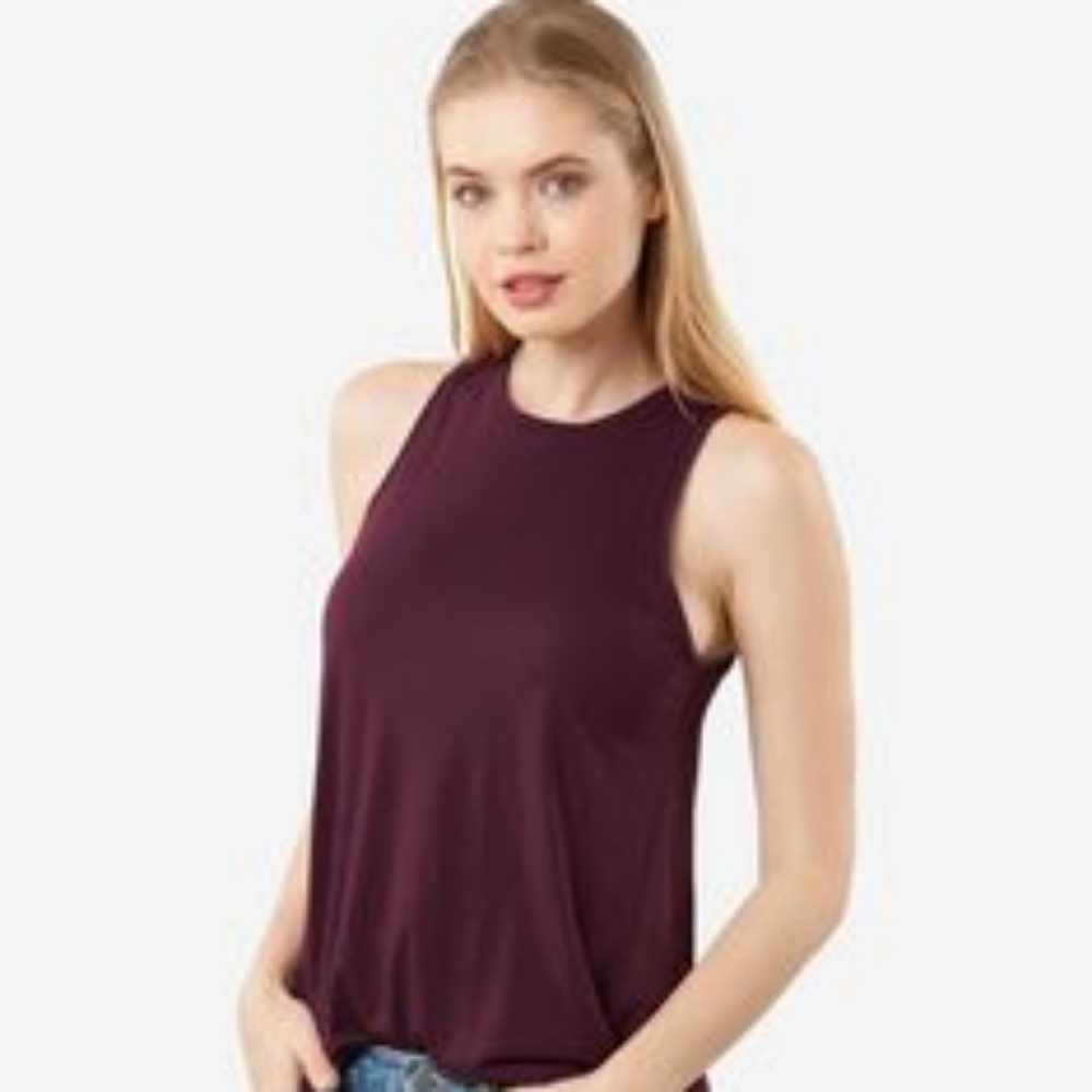 Grana Silk Tank in Mulberry