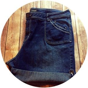 Lane Bryant Rolled-Hem Denim Shorts