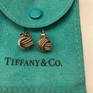 Tiffany & Co Silver Knot  Earrings