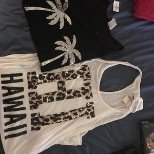 Victoria's Secret Pink Hawaii tank tops