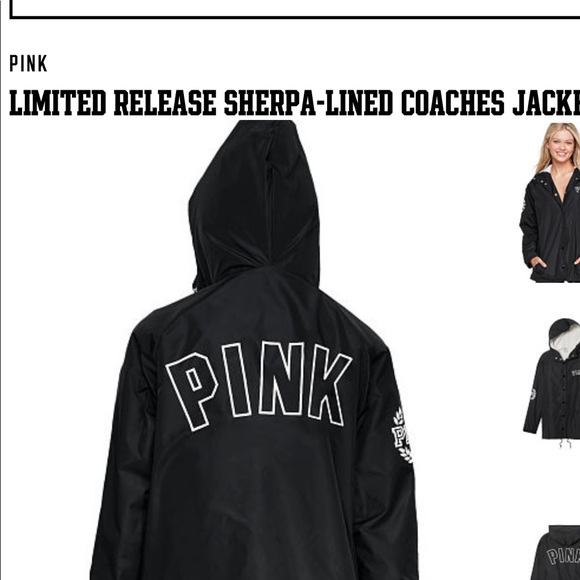 Pink Victoria Secret Coaches Limited Jacket 1041 - Picture 2 of 8