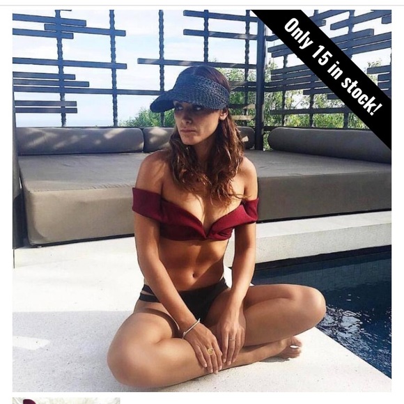 🛑SOLD NWT Dark Red V-Neck Bikini - Picture 3 of 5