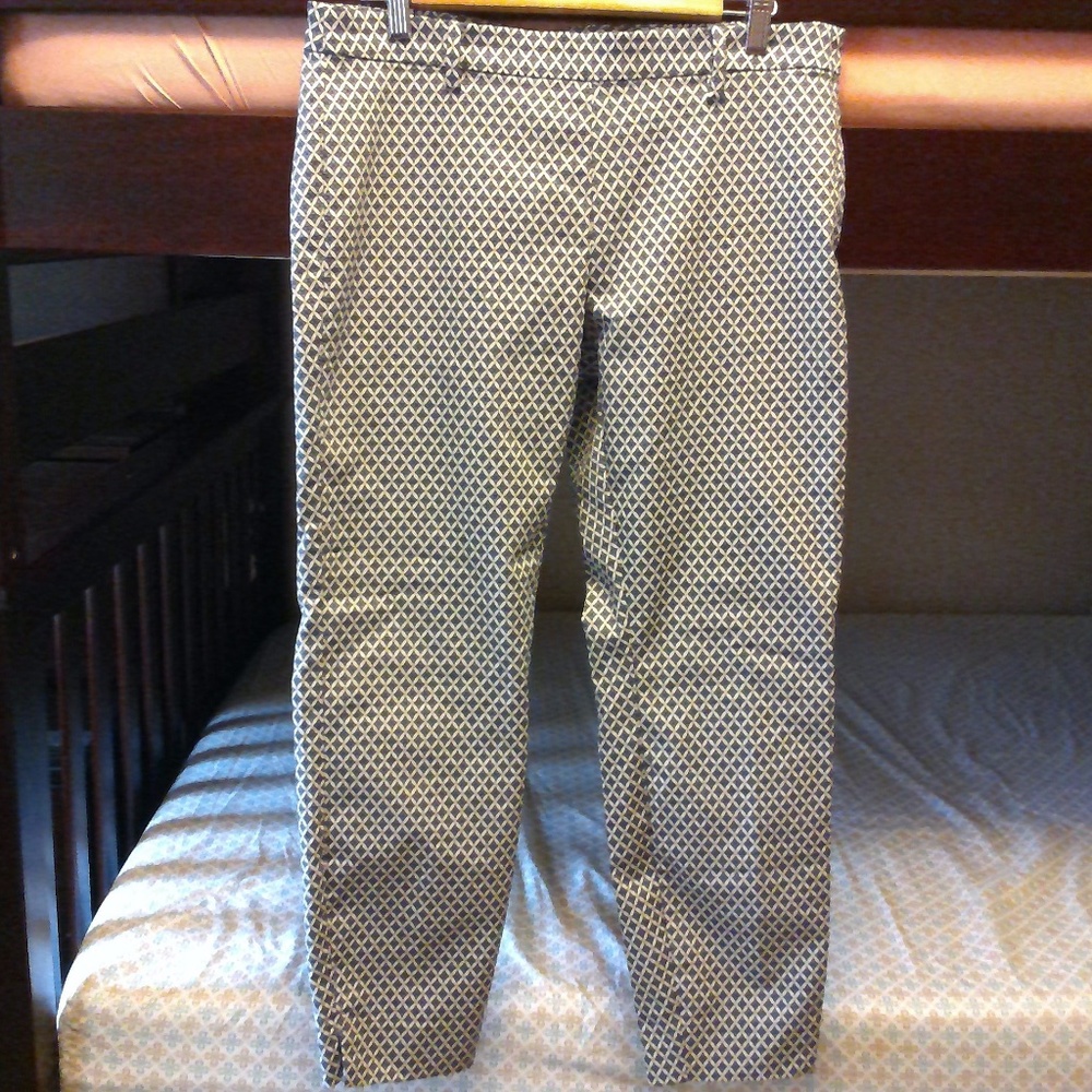 WOMEN H&M -SLACKS-WHITE AND LIGHT BLUE