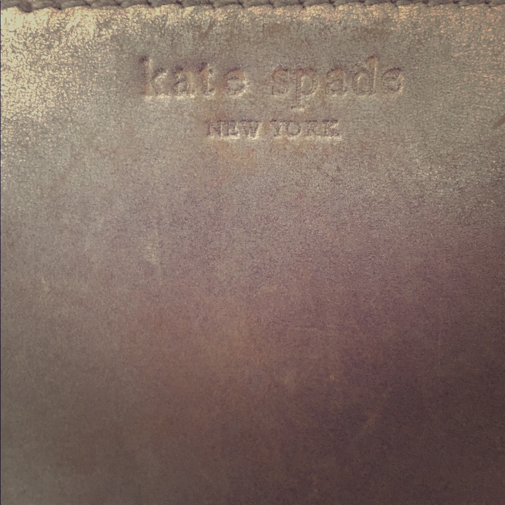 Kate Spade Metallic Gold Continental Zip Wallet