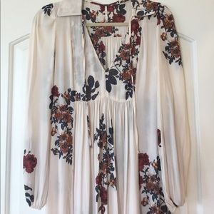 Free Peopme Fall toned floral maxi