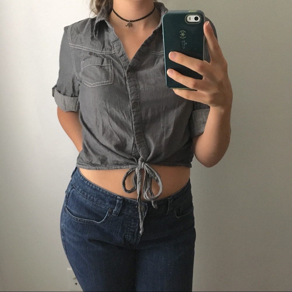 Tie Front Crop Top