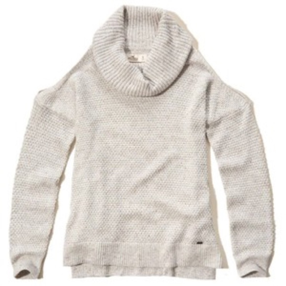Hollister Cowl Neck Cold Shoulder Sweater XS