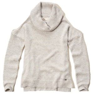 Hollister Cowl Neck Cold Shoulder Sweater XS