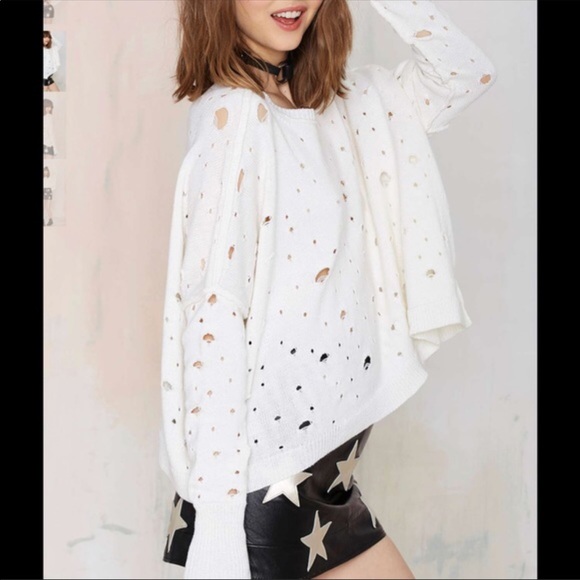 Nasty Gal Sweaters - NWT Nasty GAL "Begging for Threads" Edgy Sweater👻