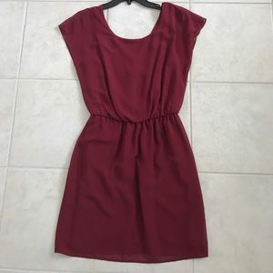 Wine Red Dress