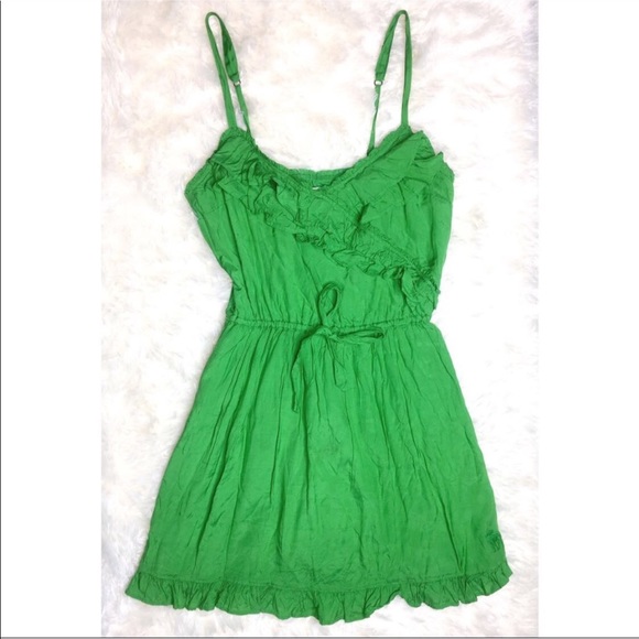 Abercrombie & Fitch Dresses & Skirts - Green ruffled mini dress