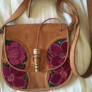Handmade Mexican leather bag