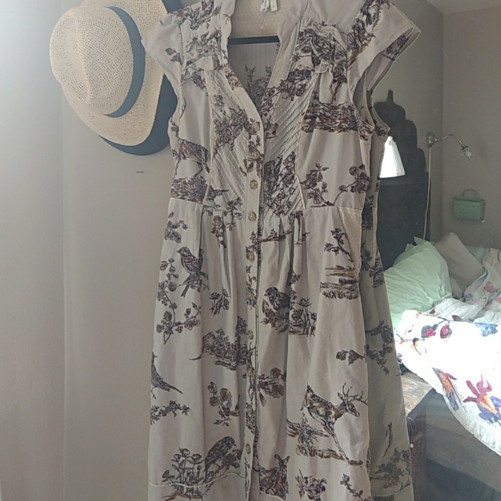 Anthropologie Maeve Woodlands dress size 8