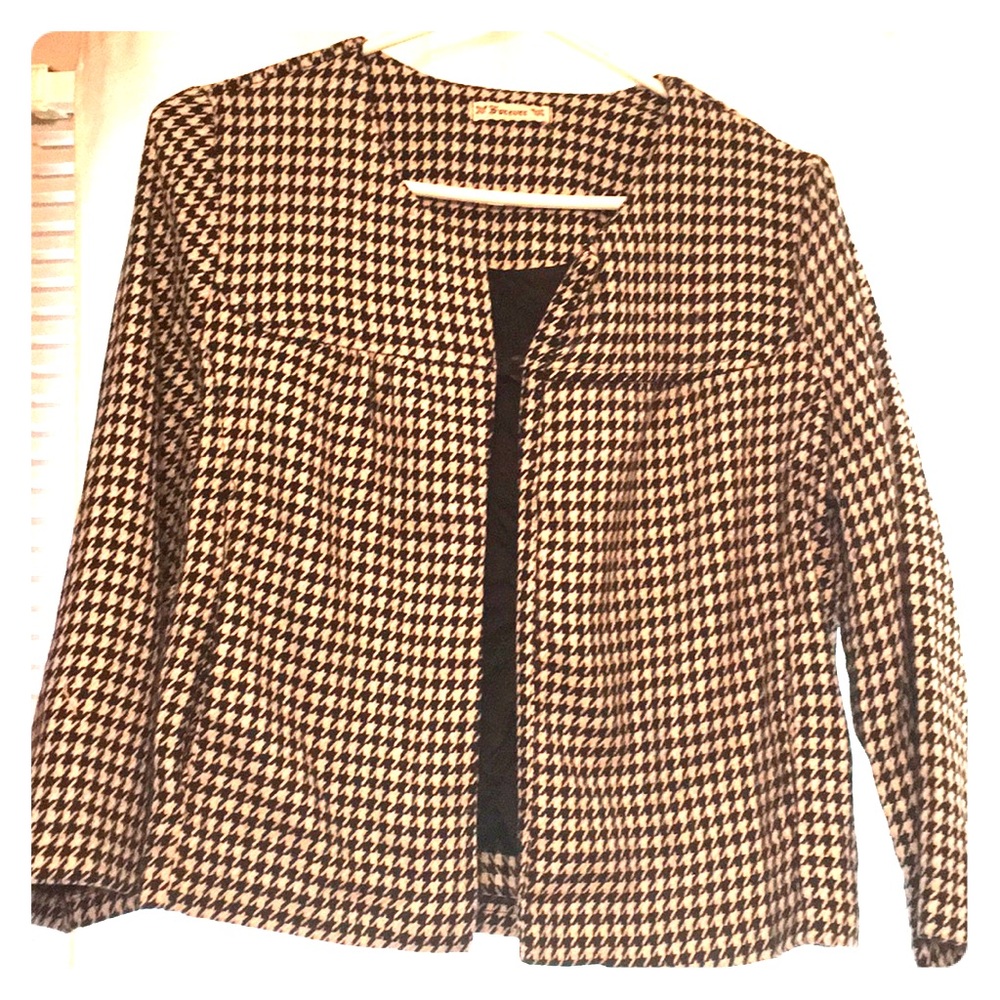 Houndstooth blazer
