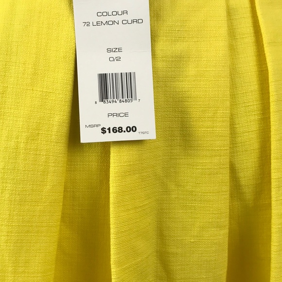 French Connection Cotton Linen Pleated Skirt - Picture 6 of 8