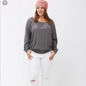Lane Bryant nwot silver top size 14/16