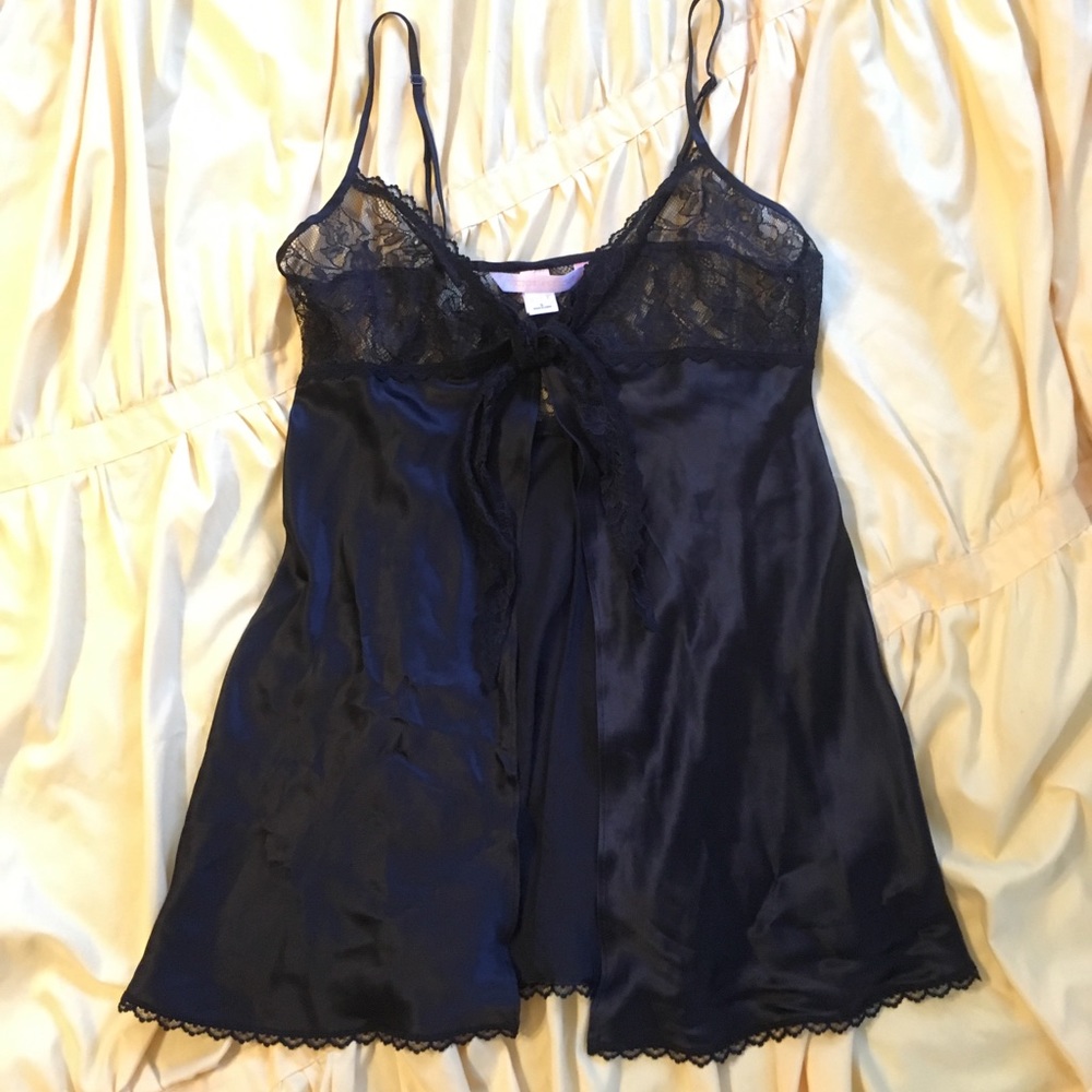 Victoria's Secret Black Silk Lingerie