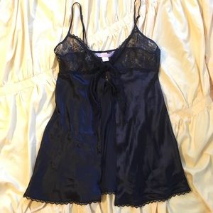 Victoria's Secret Black Silk Lingerie