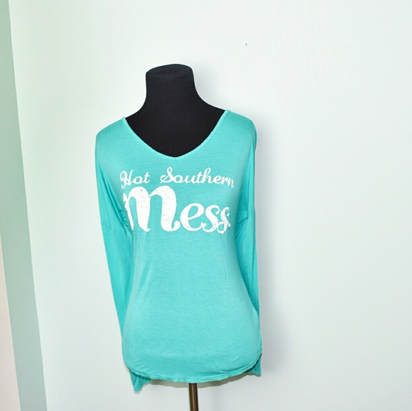 Tops - Super Cute Hot Souther Mess Graphic Top