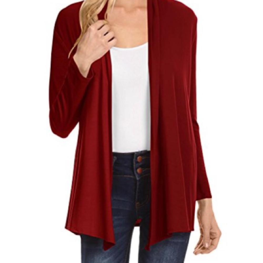 Cardigan maroon