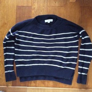 Navy Striped Loft Sweater