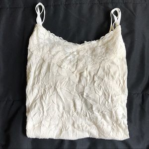 Creamy White Crinkle Camisole