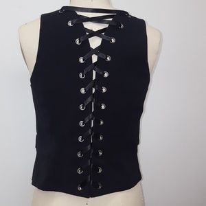 Vest with lace up back!!!
